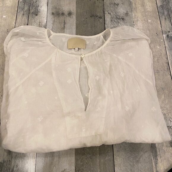 Anaak Keyhole Yoke Cotton Blouse - Picture 2 of 4